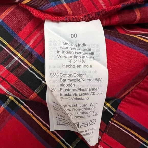 NWT - J. Crew Factory Tartan Tie-Waist Shirt Dress - Size 00 - Picture 11 of 11